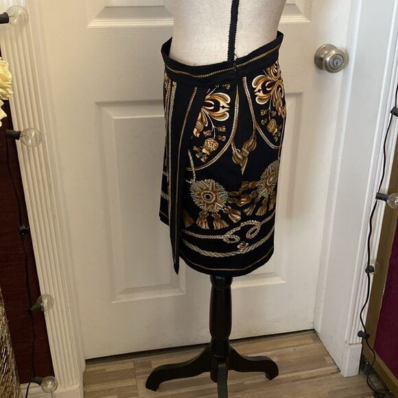 Cache Black and Cream Embellished Mini Pencil Skirt - Picture 4 of 7